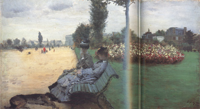On a Bench on the Champs Elysees (nn02)
